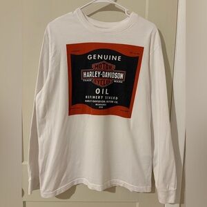 Harley-Davidson White Long Sleeve Shirt
